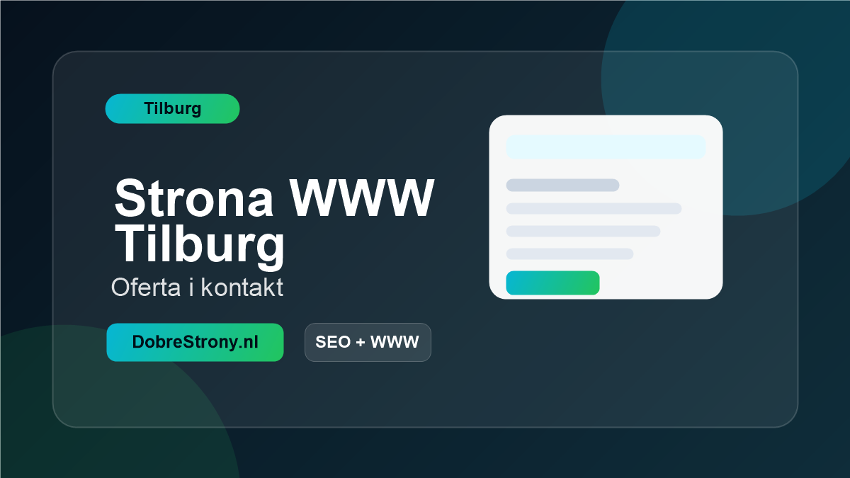 Strona WWW Tilburg - grafika artykulu